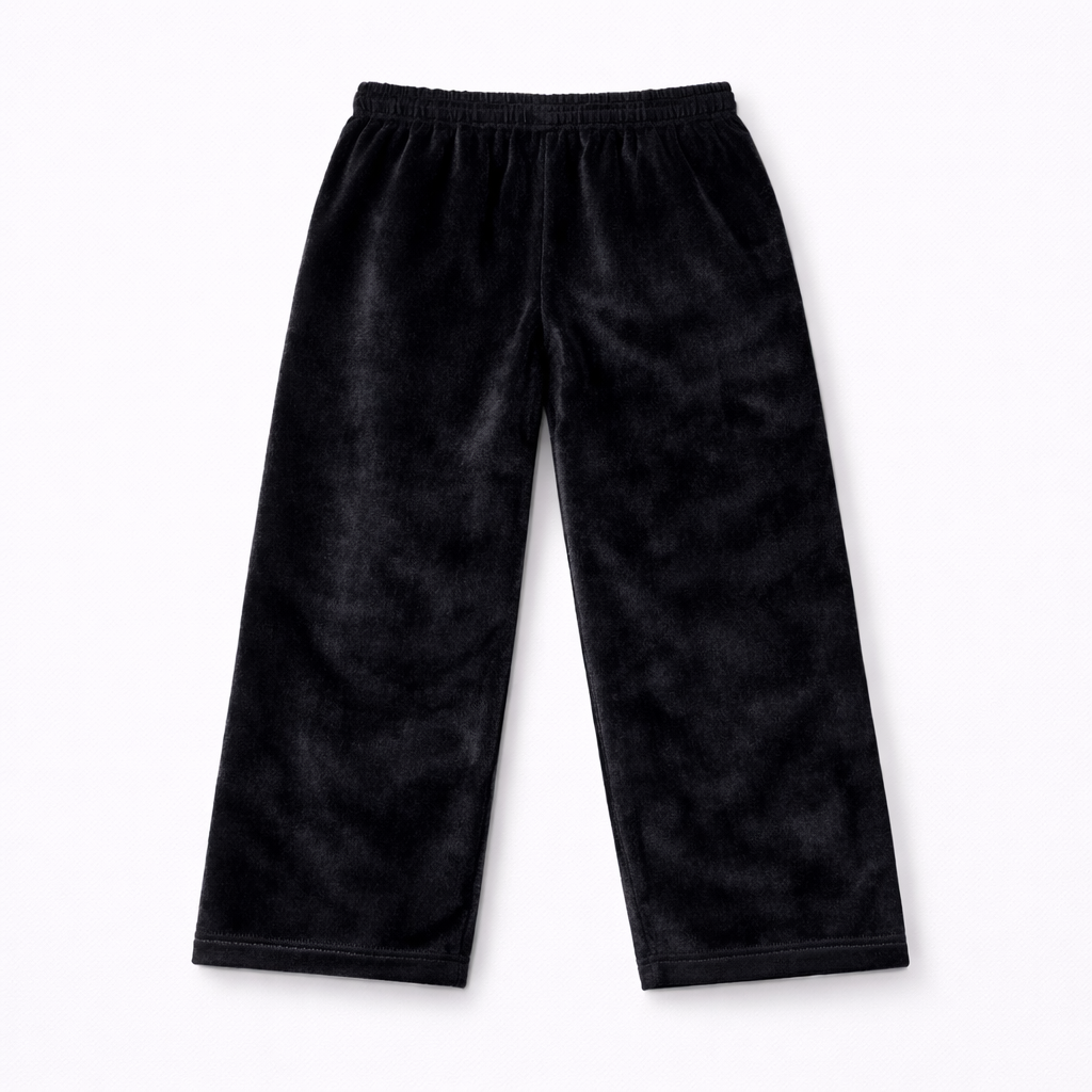 'Obsidian Heart' Soft Fur Rhinestone Pants
