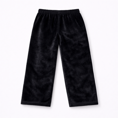 'Obsidian Heart' Soft Fur Rhinestone Pants