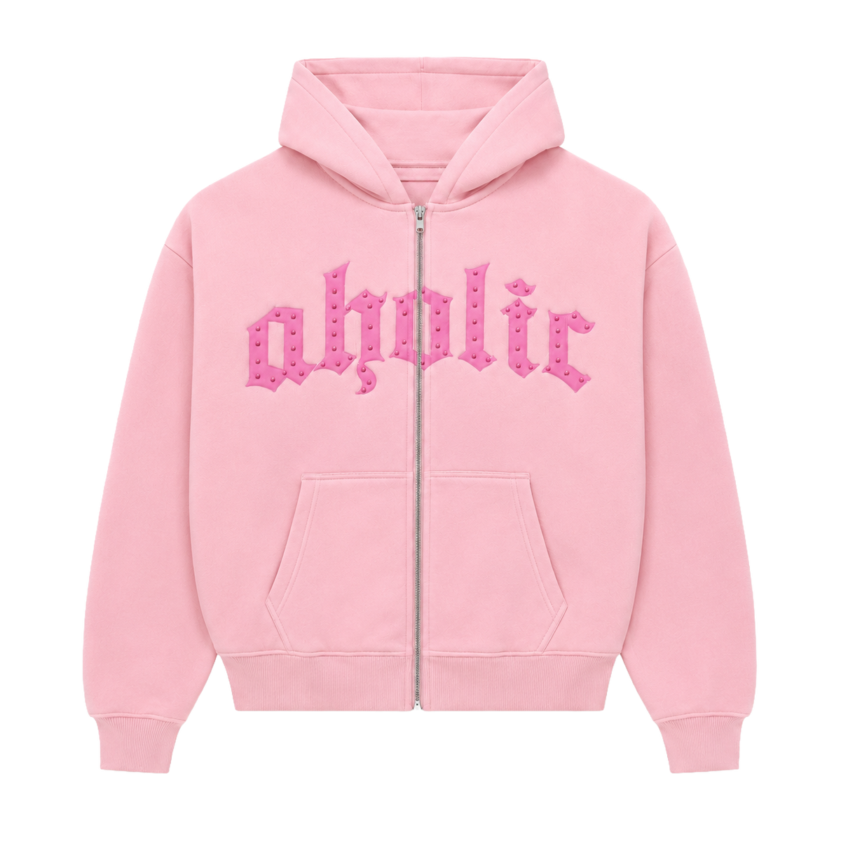 'Sakura' Soft Fur Rhinestone Zip Up