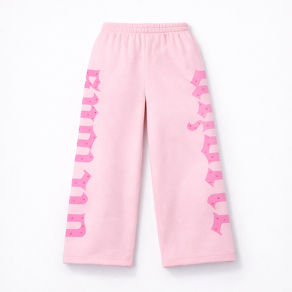 'Sakura' Soft Fur Rhinestone Pants